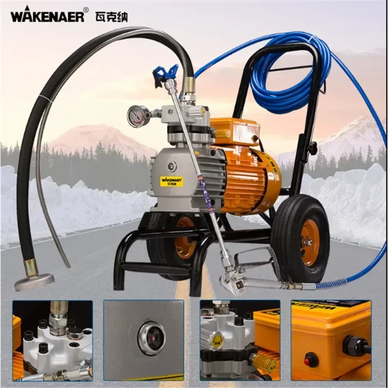

High pressure Airless Paint Sprayer 220V 3000/3500W 8L/12L min With 1/2 Spray Guns Electric Airless Painting Machine 3000N/S