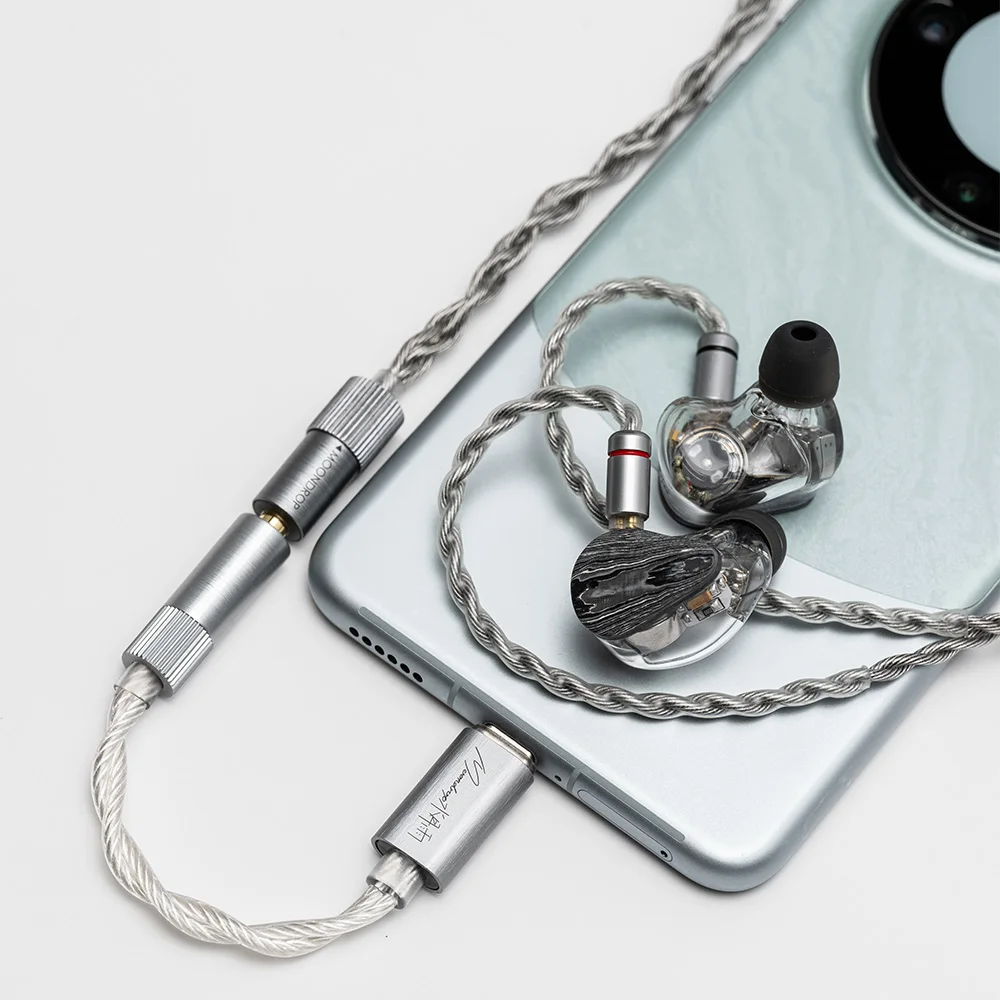 Moondrop ECHO-A USB DAC decodificador portátil amplificador de auriculares amplificadores IEM dongle móvil tipo C a adaptador de 3,5mm