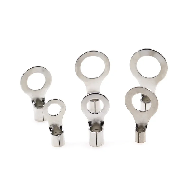 50Pcs RNB Copper Nose Cold Pressed Bare Wiring Terminal RNB1.25/2/3.5/5.5-3.2-4-5-6 Connector