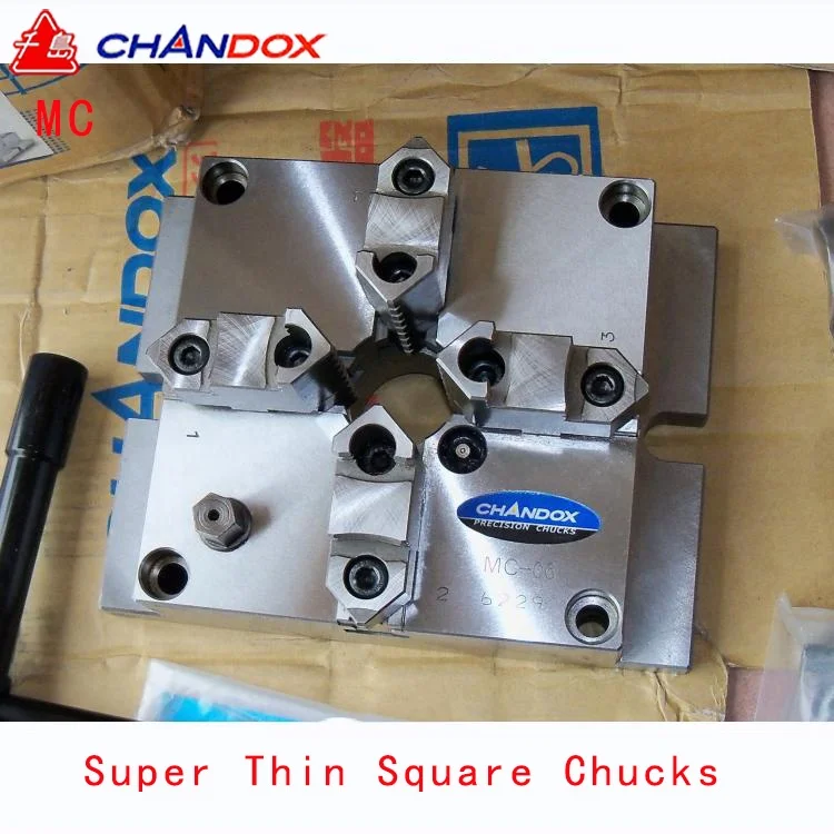 Taiwan Brand CHANDOX Super Thin Square Chucks Manual Chuck Lathe Chuck MC-06 MC-08 MC-10 MC-12