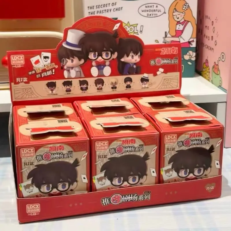 

New Genuine Detective Conan The Reasoning Theatre Series Blind Box Kawaii Action Figure Toys Desktop Ornament Collection Gift