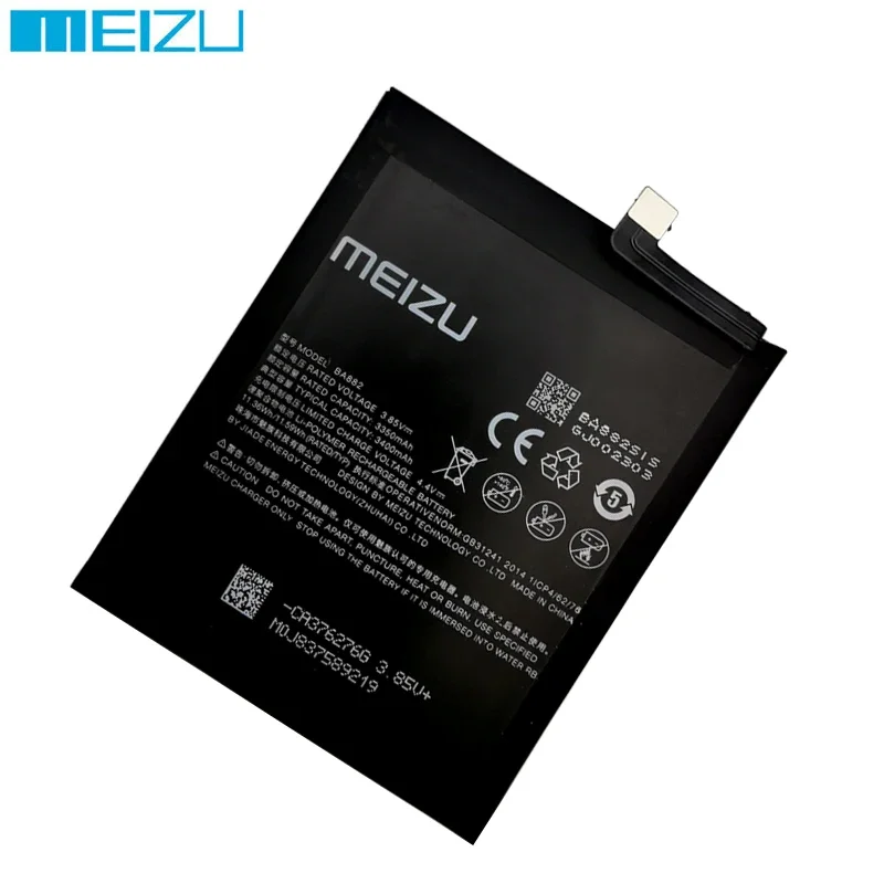 2024 100% Original High Quality 3400mAh BA882 Battery For Meizu 16 16TM 16TH Phone Latest Production Batteries Bateria+Tools