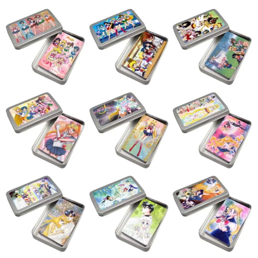 

30pcs/set Sailor Moon Tsukino Usagi PVC Translucent Plastic Collectible Thin Card Anime Classics Game Collection Cards Toy Gift