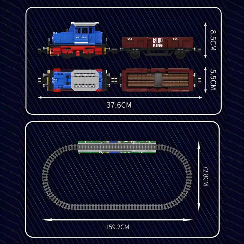 MOLD KING 12038 Tecnico ESU KG2300 Treni Modello di Costruzione di Blocchi di Mattoni Puzzle di Montaggio Giocattolo Di Natale Brithday Regalo Per I Bambini Del Ragazzo