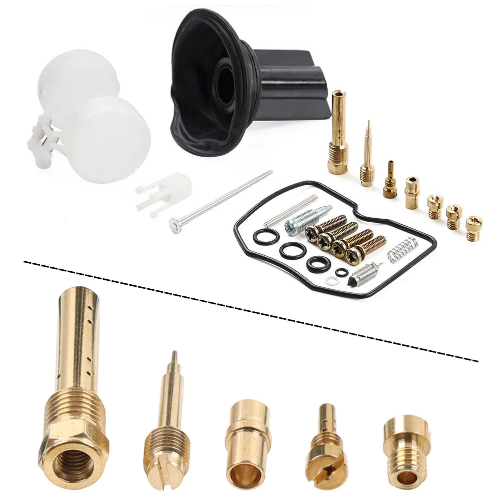 1 Set Carb Rebulid Carburetor Repair Kits For Kawasaki Zephyr400 ZR400 C1 C2 C3 C4 C5 C6 C7 89-1995 Brass  Rubber