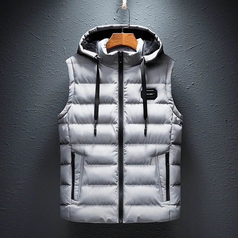 

Winter Casual Waistcoat Slim Fit Veste Plus Size 6XL Brand Clothing Vest Jacket Mens Autumn Warm Men Vest Sleeveless Jacket Mal