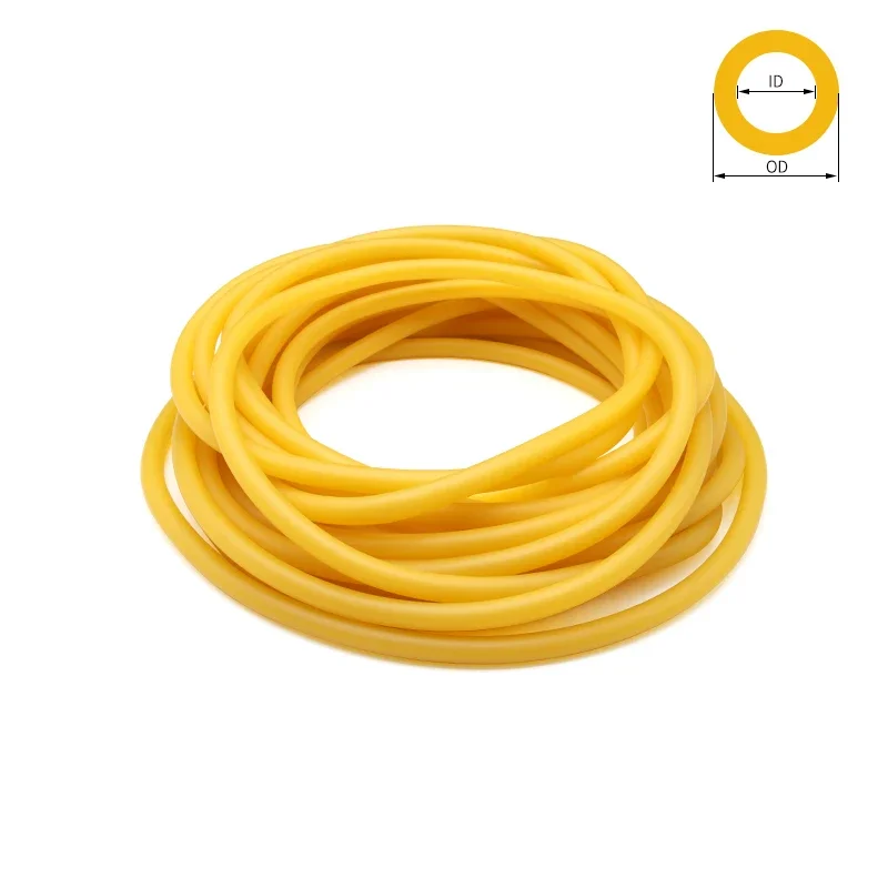 1~10M Natural Latex Rubber Tubing Tube ID 1.6 ~18mm OD 3.2~22mm Speargun Band Slingshot Catapult Tube Rubber Hose Tension Belt