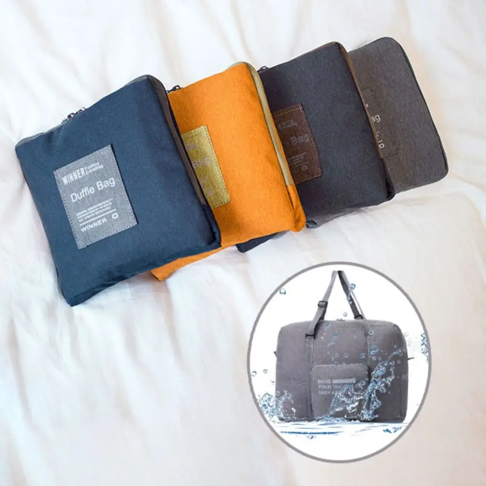 Bolsa organizadora de roupas dobrável, grande capacidade, à prova d'água, mochila de viagem, pano oxford, bolsa de fitness, bolsa de bagagem de viagem