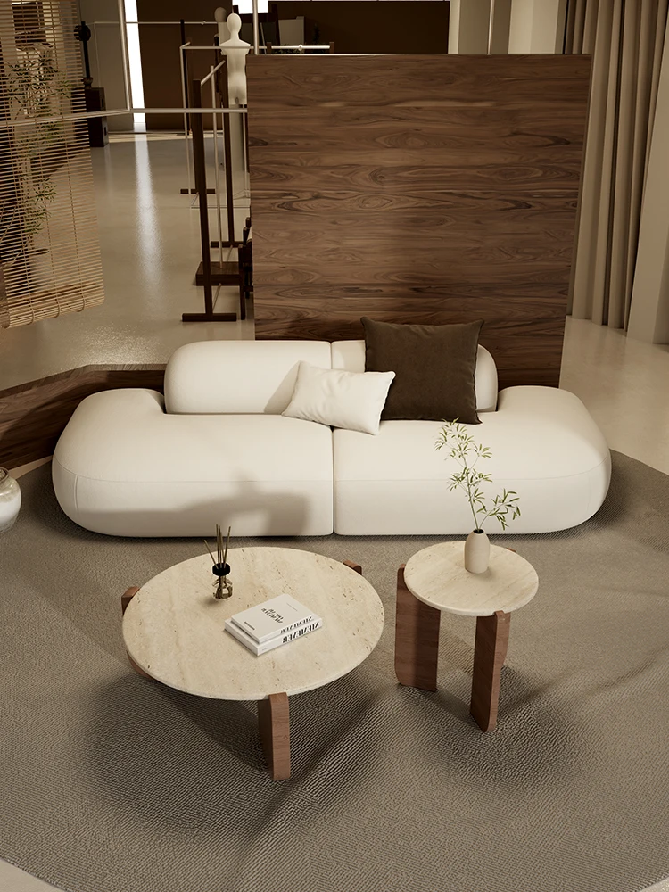 Straight row sofa sitting area reception women's clothing store small beauty salon homestay office reception