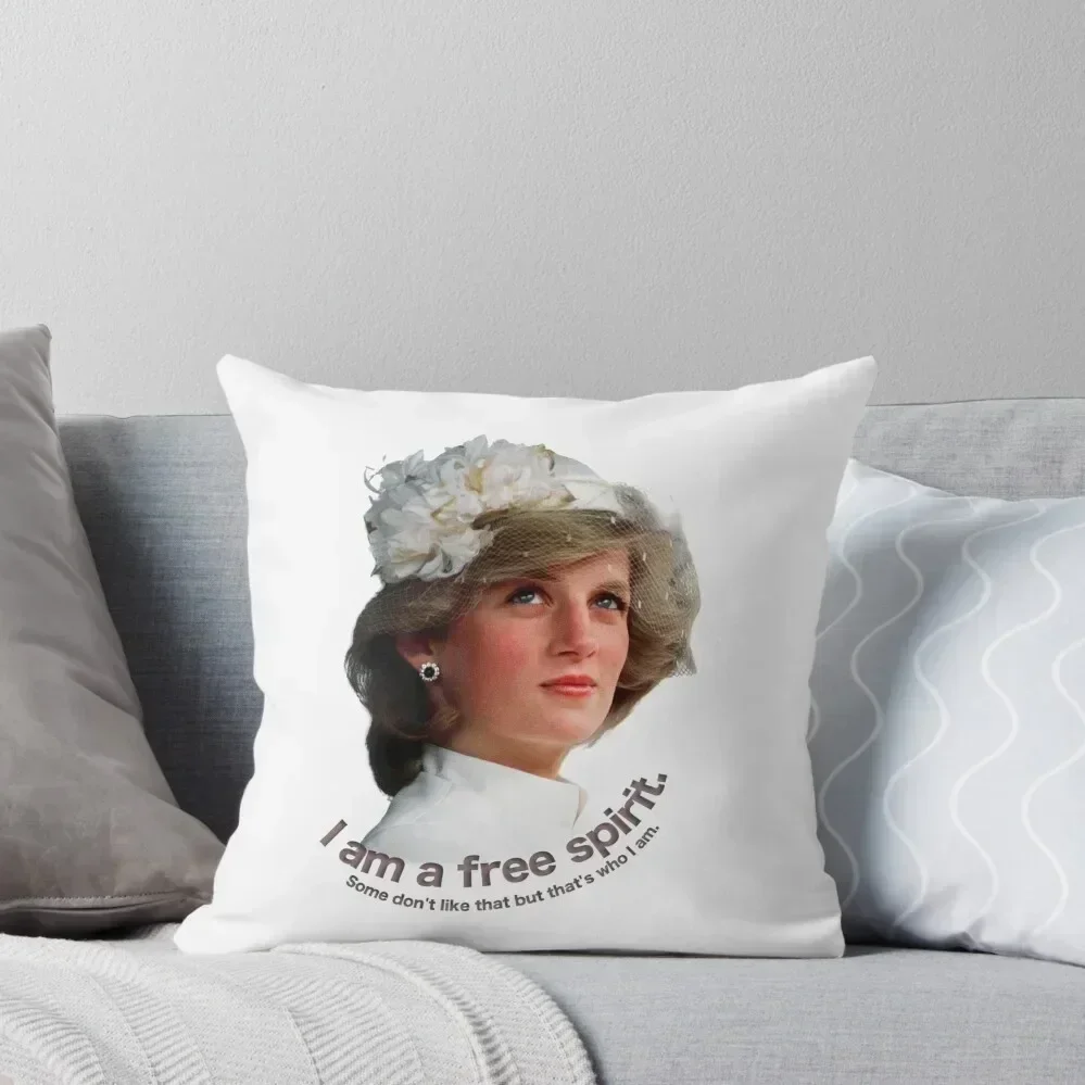 

Lady Diana - Queen of Hearts Throw Pillow Decorative Cushions ornamental pillows Room decorating items pillow