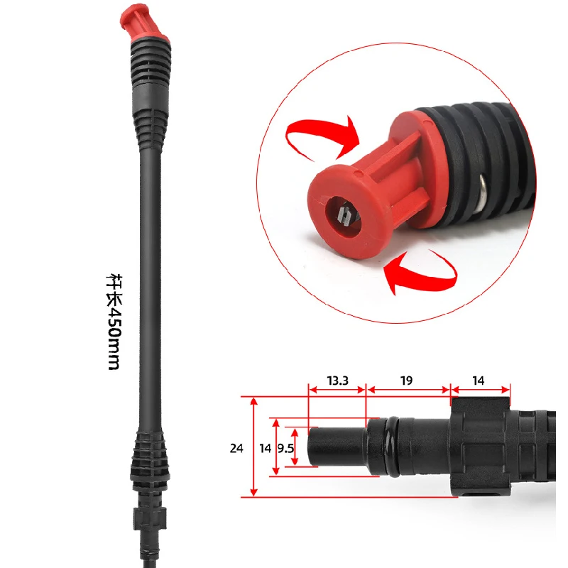 Myjka wysokociśnieniowa do samochodu, turbospryskiwacz, dysza strumieniowa, regulowana dysza, akcesoria do czyszczenia dla Lavor Parkside Karcher k