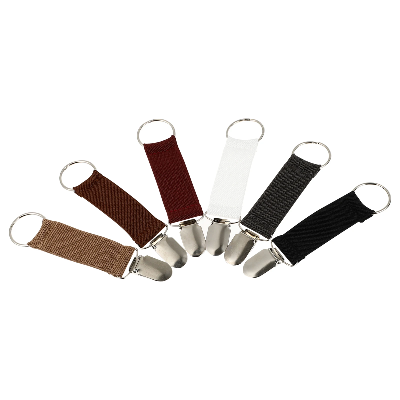 

6Pcs Portable Elastic Hat Clips Adjustable Travel Clips for Caps Gloves Mitten Holder Travel Hat Clip Elastic Caps Clip