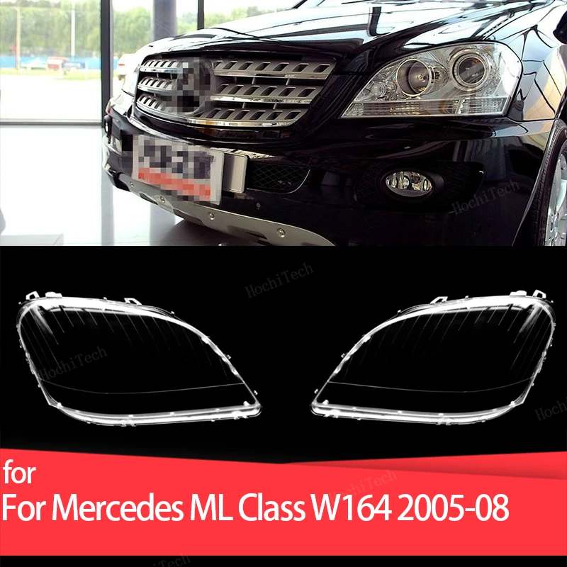 

Headlight Lampshade Transparent Lens Headlamp Housing Cover Light Protection For Mercedes-Benz ML Class W164 Pre-facelift 05-08