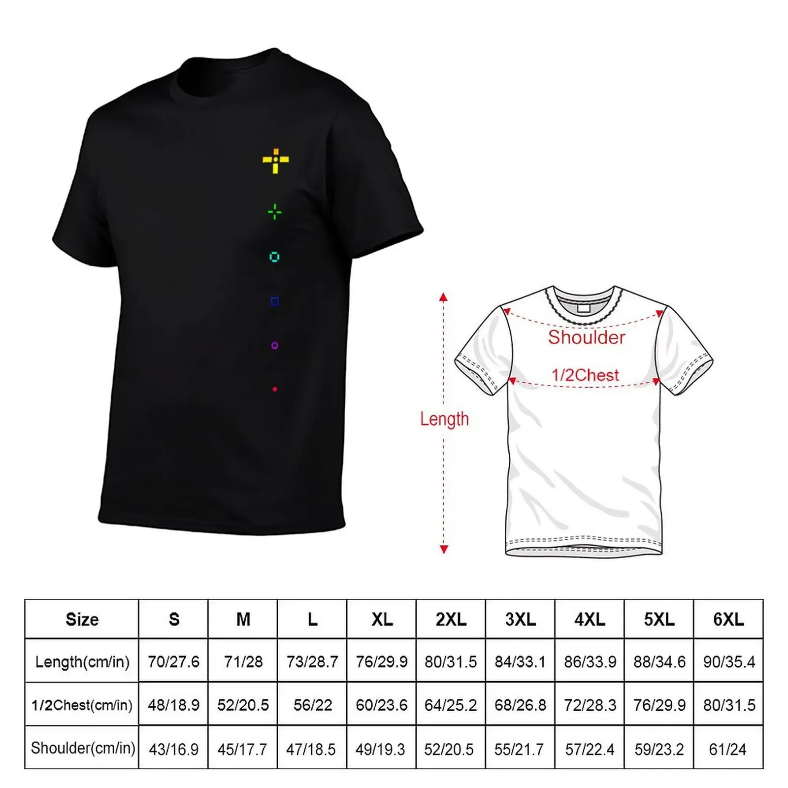 Colorful Crosshairs T-Shirt graphic shirts designer shirts cute tops men clothing