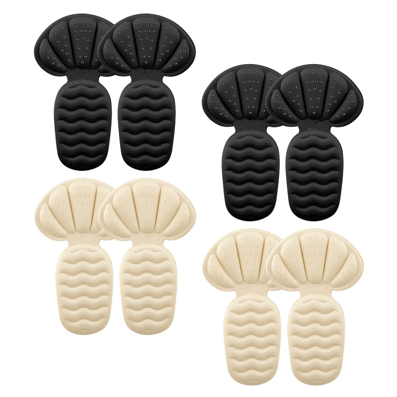 

4 Pairs High Heel Comfort Pads Prevent Slipping Self Adhesive Breathable Women Shoe Inserts Heel Protectors Anti Wear