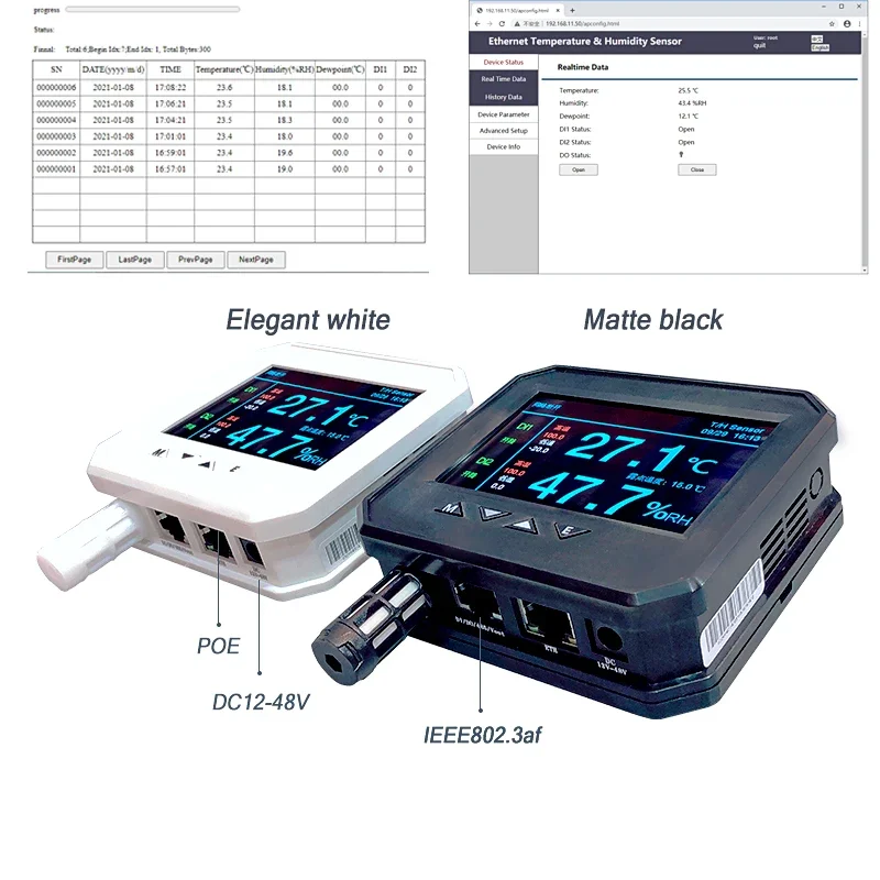 Cold Chain Automatic Temperature And Humidity Recorder Historical Data Recording And Transmission Query