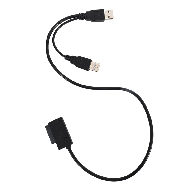 Cable delgado SATA USB 2,0 a 7 + 6 para ordenador portátil, Adaptador convertidor compatible con Windows Xp/7/8/10 Mac OS EM88