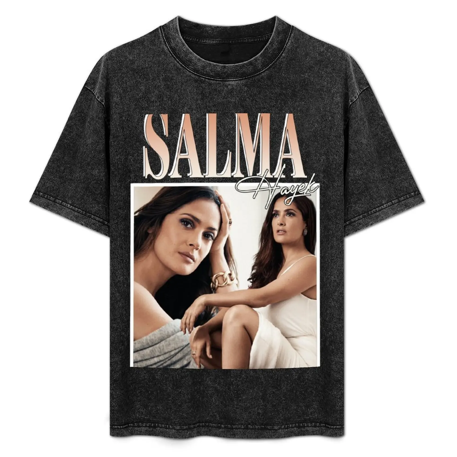 

Классическая футболка Salma Hayek с современным принтом, повседневная футболка