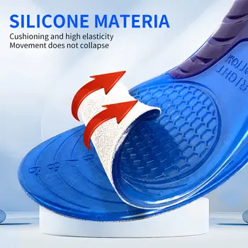 凝膠鞋墊 矽膠矯正足部護理鞋底運動鞋墊減震墊足弓矯正墊男女通用 8 最佳銷售 凝膠墊 - №4
