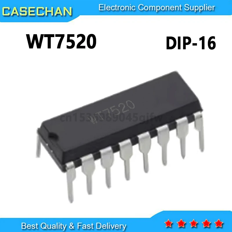 5PCS New and Original DIP-16 7520 WT7520