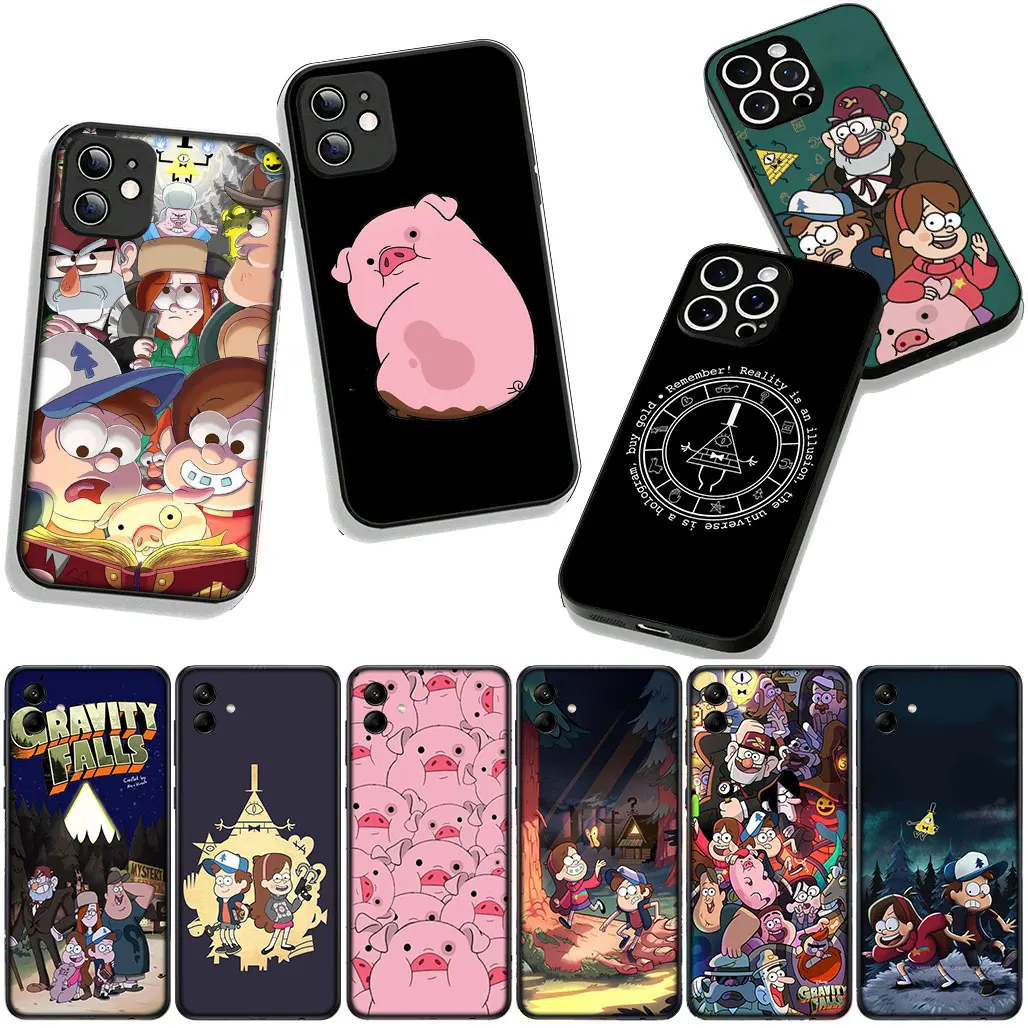 Для Motorola Moto G04 G13 G14 G22 G23 G32 G34 G35 G45 G64 G82 G84 G53 G60 G72 E14 E15 E13 E32 E22 E20 Чехол Gravitys Pig Falls