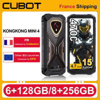Cubot KingKong Mini 4 Android 15 Rugged Smartphone , 4.7-Inch Display, 90Hz, 4700mAh, 6GB+128GB,8GB+256GB NFC 48MP Camping Light