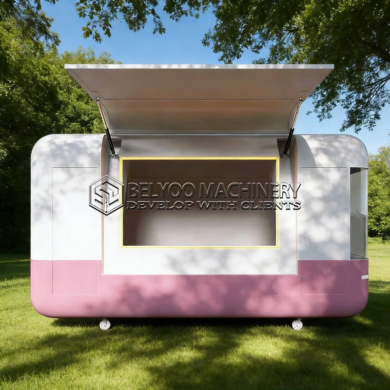 Belyoo Hot Selling Low-priced Mobile Food Truckmobile bar Pizzacoffee Truck Barbecue Trailer Hot Dog Truck with Full Kitchen