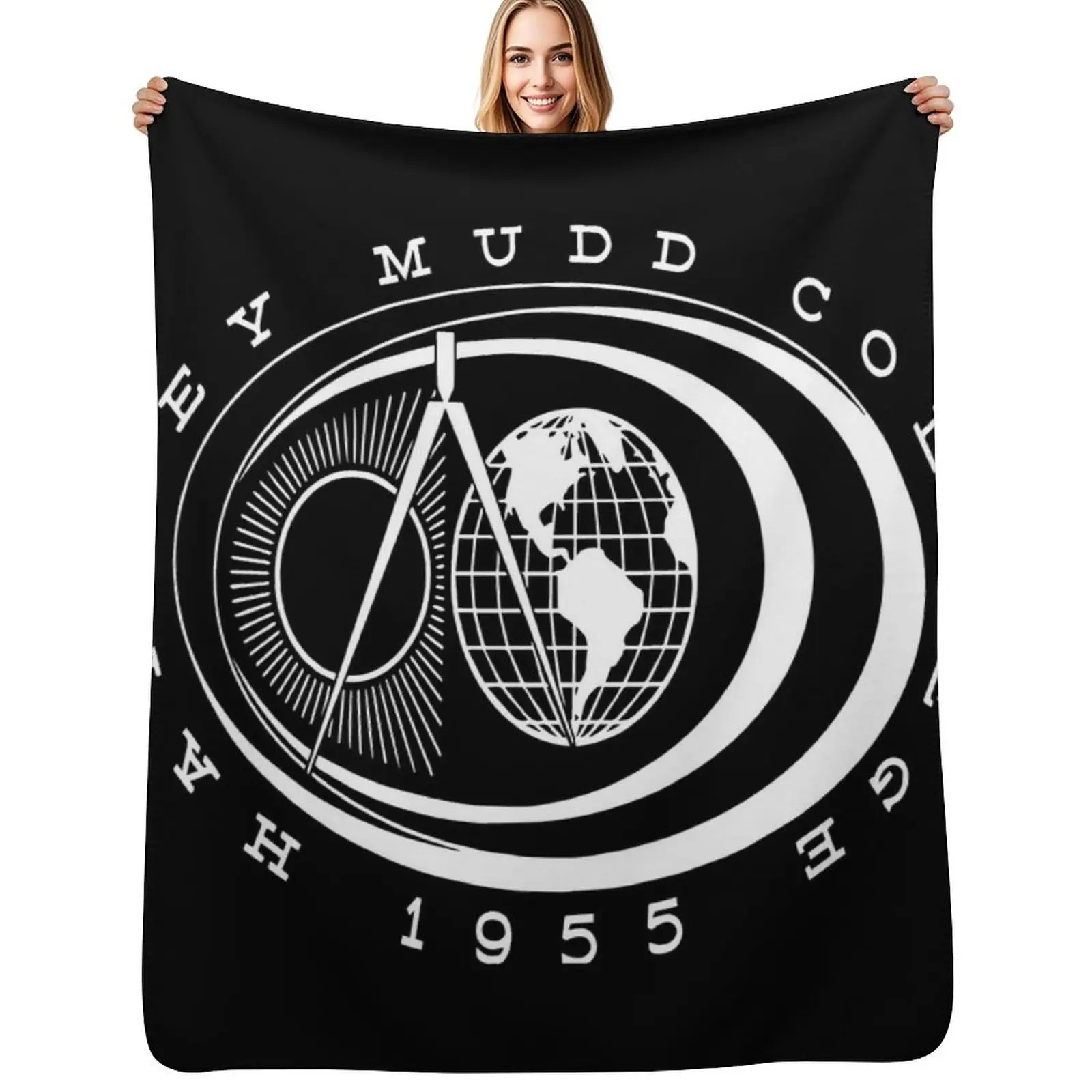 Harvey Mudd College 1955 Manta decorativa, manta acogedora, regalo de cumpleaños para él y ella