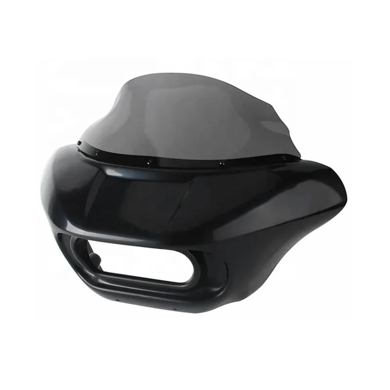 

Shark Club Style Front Headlight Fairing with 9" Windshield for HD Softail M8 Fat Bob 114 FXFB FXFBS Made of Durable ABS Plastic