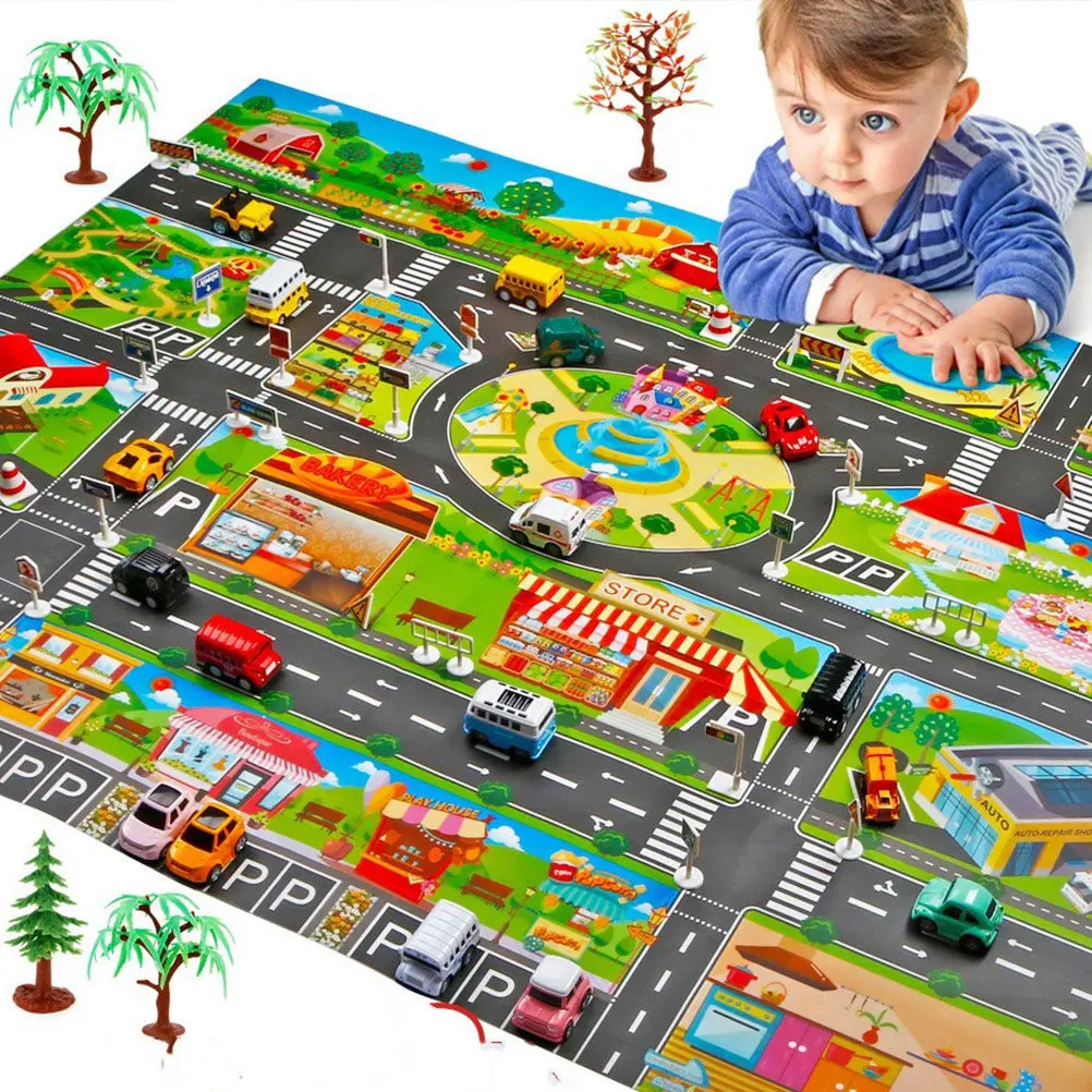 

9Pcs Interactive Road Sign Set for Children Traffic Imaginative Play Parent Child Bonding Cognitive Game
