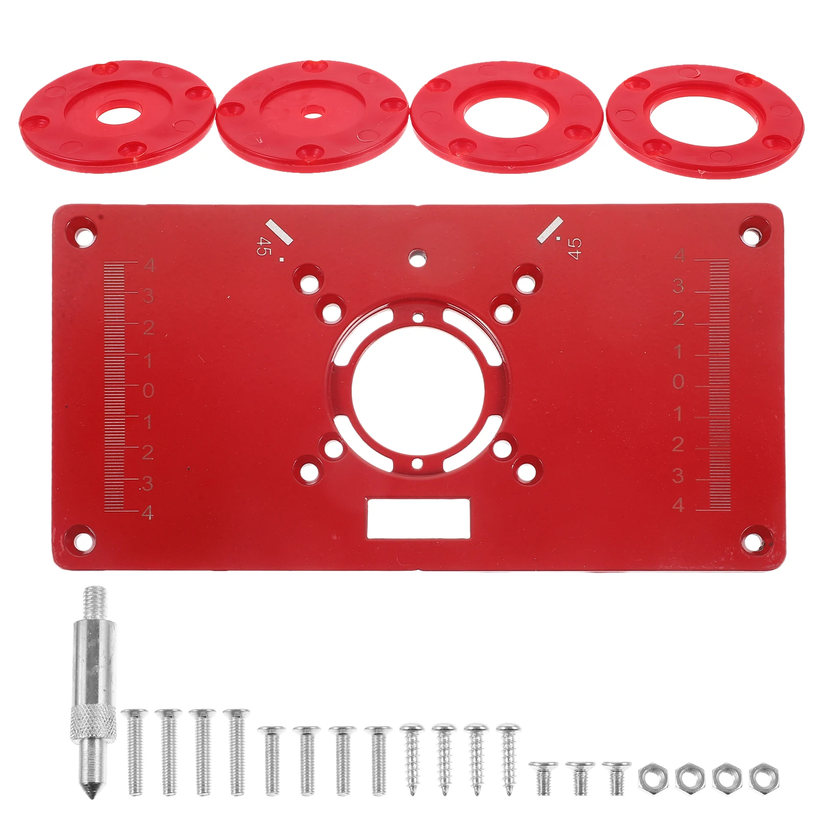 

1 Set Electric Trimming Machine Flip Board Router Table Insert Plate For Woodworking Precision Milling Slot Drilling Router