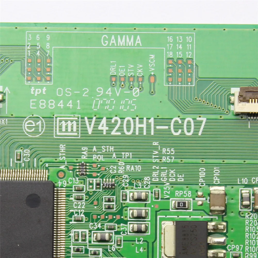 บอร์ดลอจิก V420H1-C07บอร์ด T-CON ซีโมดั้งเดิม V420H1C 07 V420H1C07การ์ด tcon papan ujian สำหรับทีวี