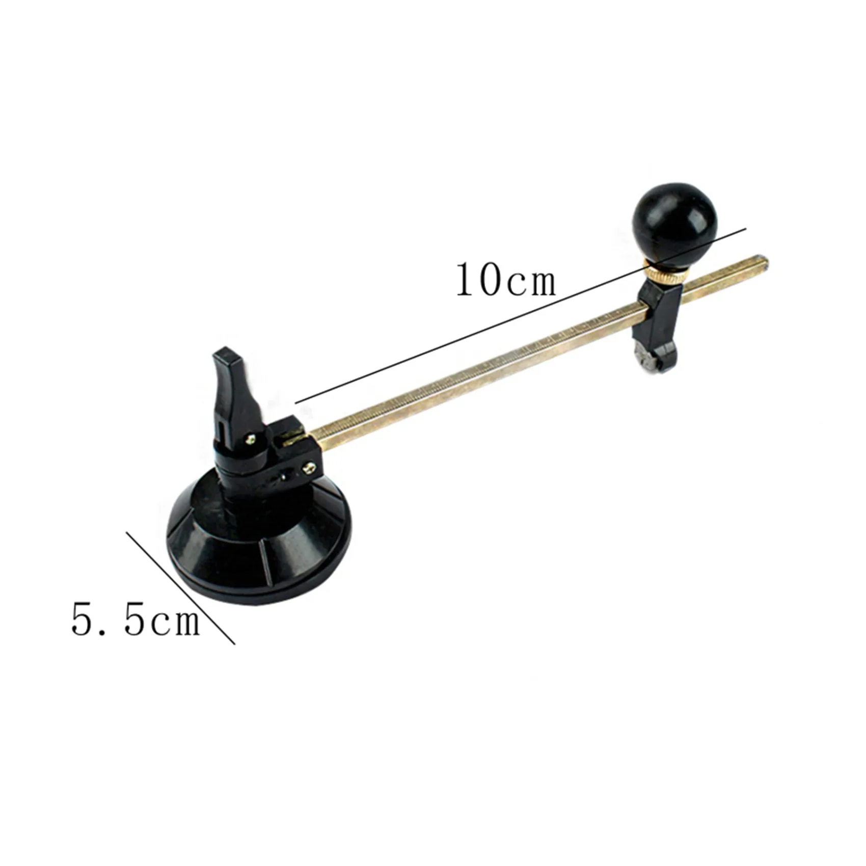 Circular Glass Cutter Glass Compass Gauge Cutter Alloy Adjustable Compasses Suction Cup Cutter Window Hole Opener Glass Process