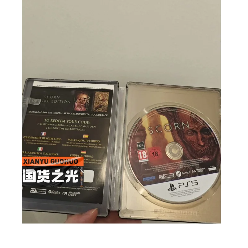 PS5 لعبة مستعملة CD SCORN Deluxe Edition Iron Box Game Card Playstation5 PS5 SCORN #1