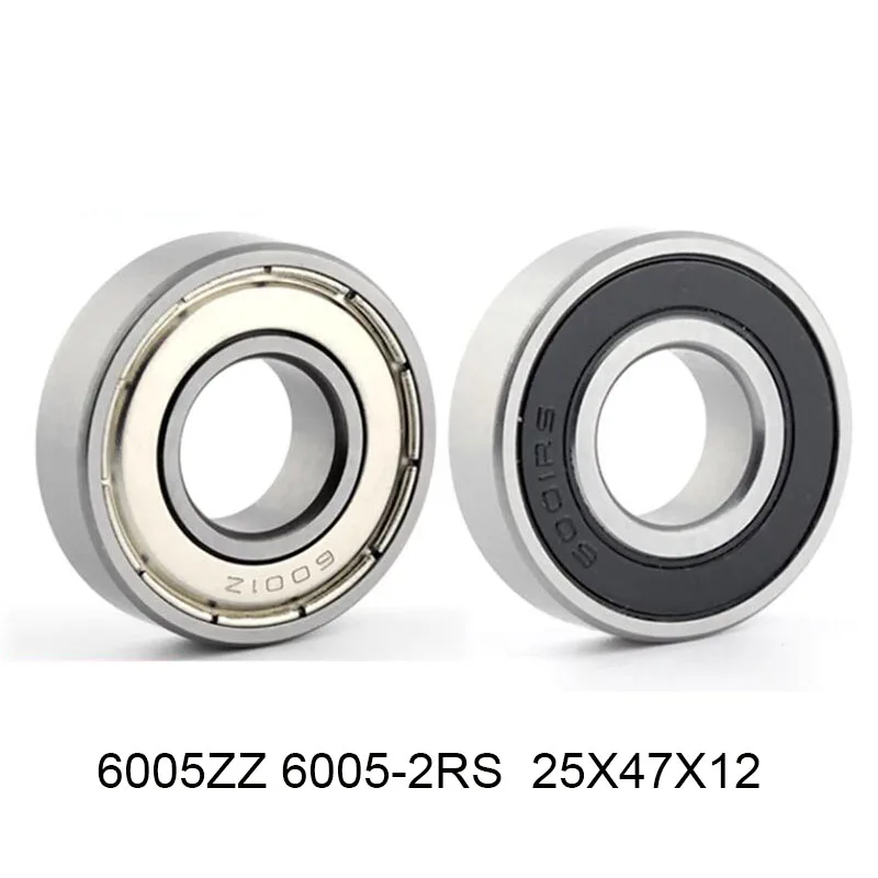 

Free Shipping 5Pcs 6005-2RS 2Z Deep Groove Ball Bearing ABEC-5 Double Rubber Sealing Cover 6005-2RS 25*47*12mm High Quality