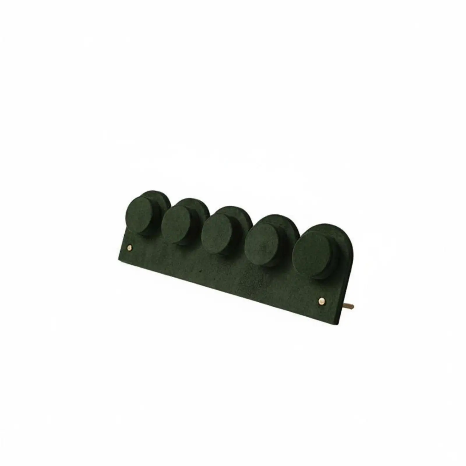 Five-slot Jewelry Organizer Stand Velvet Bracelet Display Rack Professional Presentation for Boutique Counter