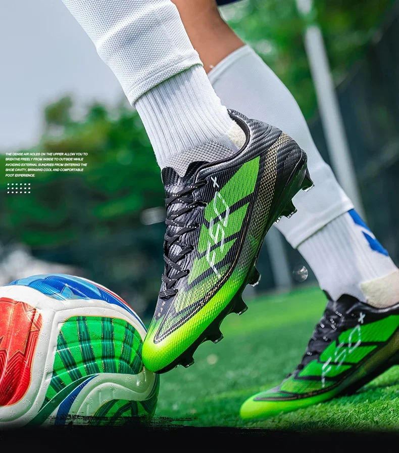 Neue Herren Fußballschuhe Match Sneakers Rutschfeste Fußballschuhe für Rasen Outdoor-Sport Trainingsschuhe Professionelle Ultraleichte Unisex-Schuhe – Detail 5