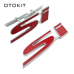 3D Auto Car Styling SI Logo Metal Badge Chrome Sticker Front Grille Emblem For Honda Civic Accord Automobile Accessories