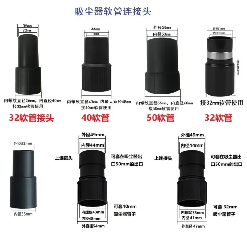 VacuumCleanerHoseConnector32mm/40mm/50mmAdapterHouseholdIndustrialInterfaceJiebaMidea-AliExpress1420