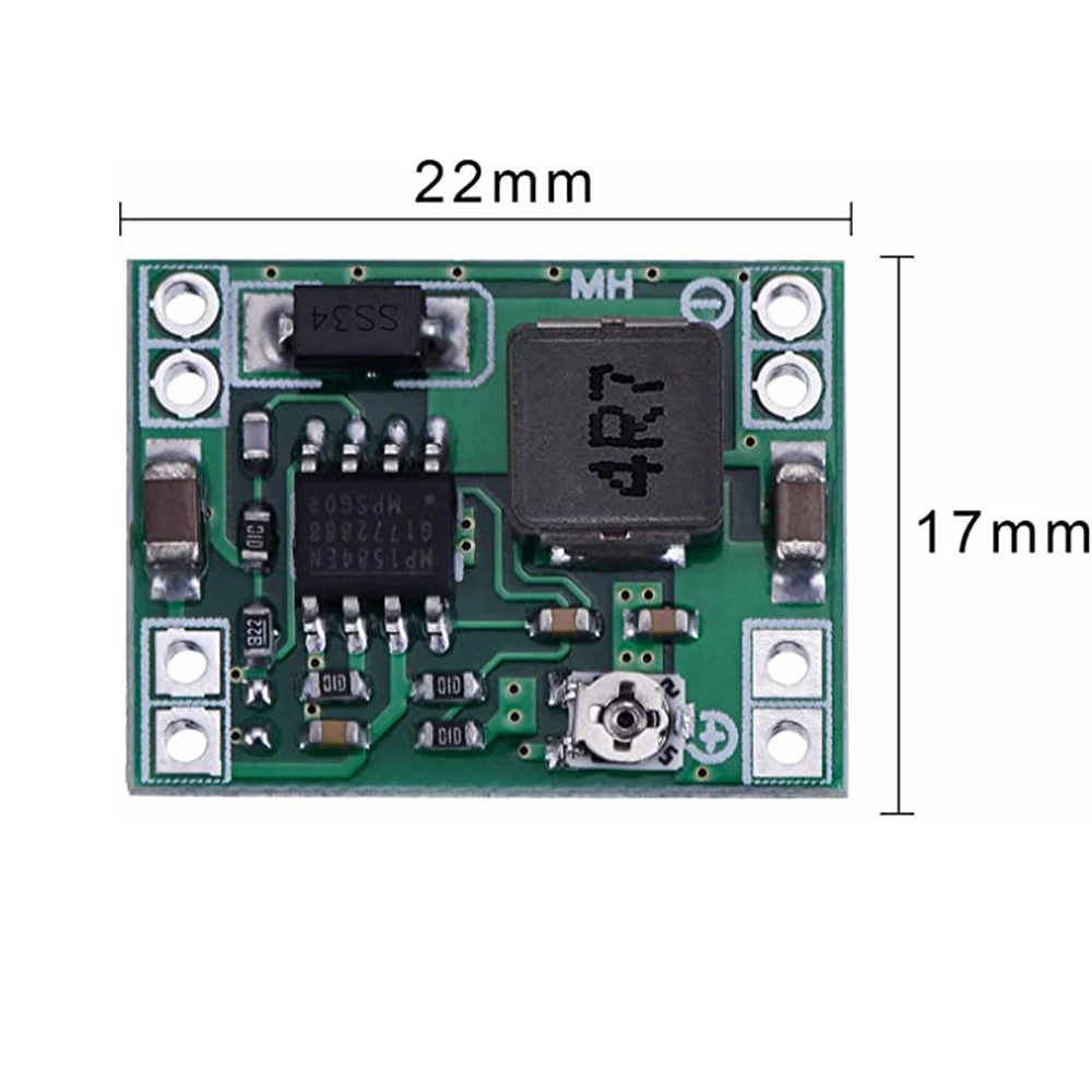 وحدة طاقة MP1584EN DC 3A قابلة للتعديل ، وحدة خرج تنحيل للطاقة 12 v9v5v3 LM2596 24V