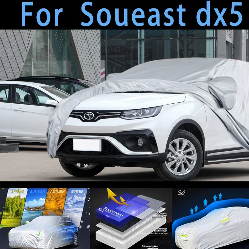 

For Soueast dx5 Car protective cover,sun protection,rain protection, UV protection,dust prevention auto paint protective