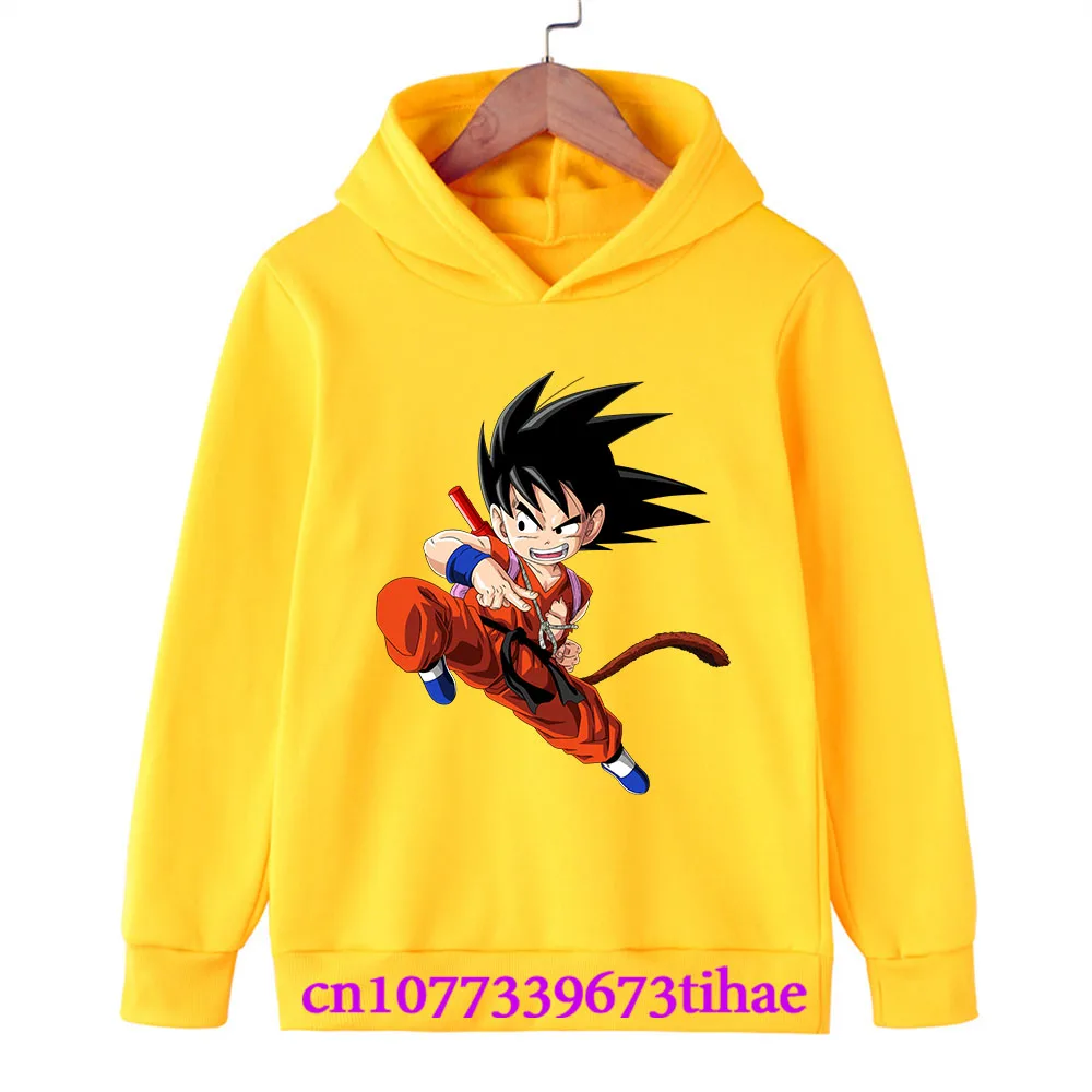 Dragon Ball Spring And Autumn Children Boys And Girls With Hoodies Sweaters Jackets Cartoons  Children's Clothes Baby Clothes