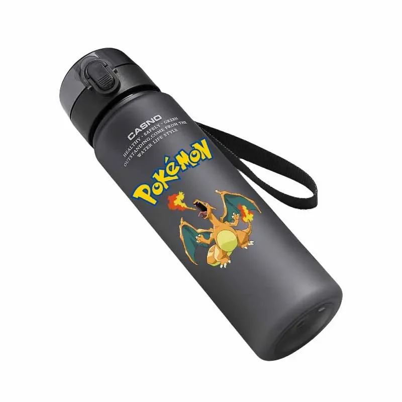 Pokemon Pikachu Bulbasaur Charizard Squirtle Gengar Psyduck Jigglypuff Sports Portable Water Bottle Anime Cartoon Cute Water Cup