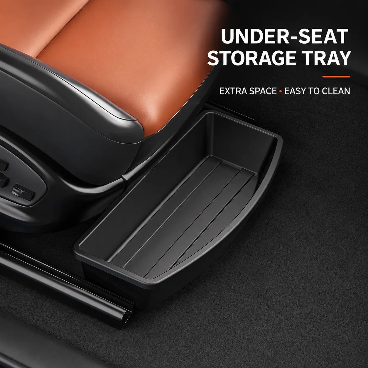 Universal Car Under Seat Storage Organizer Box Removable Bottom Tray Gadget Holder Interior Storage Accessories