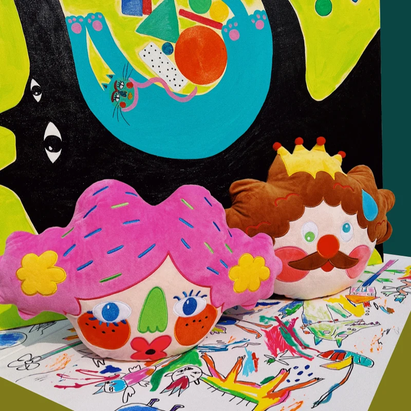 

New Uodycoco King Dudu Girl Pillow Kawaii Cartoon Plush Throw Pillow For Living Room Sofa Birthday Gift Stuffed Toy