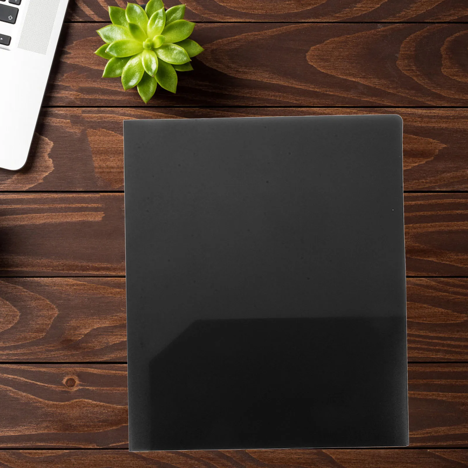 6Pcs A4 Document Folder Plastic Two Pocket Folders for School College Business Presentation Heavy Duty Plastic File Folder