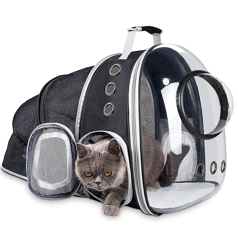 Astronaut Portable Cat Travel Bag, Breathable Space Capsule, Expandable Transparent Carrier, Pet Backpack for Dog, High Quality