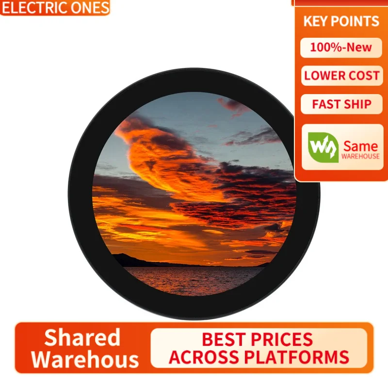 

【Waveshare genuine】- 4inch HDMI Round Touch Display, 720 × 720, IPS, 10-Point Touch, Round LCD, Optical Bonding Toughened Glass