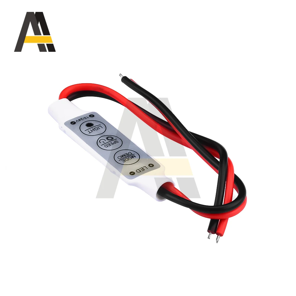 1–10 Stück Mini 12 V LED-Licht, dimmbar, 3-Tasten-Controller, Dimmer, Treiber und Schalter, neueste Steuerung, LED-Lichtleiste