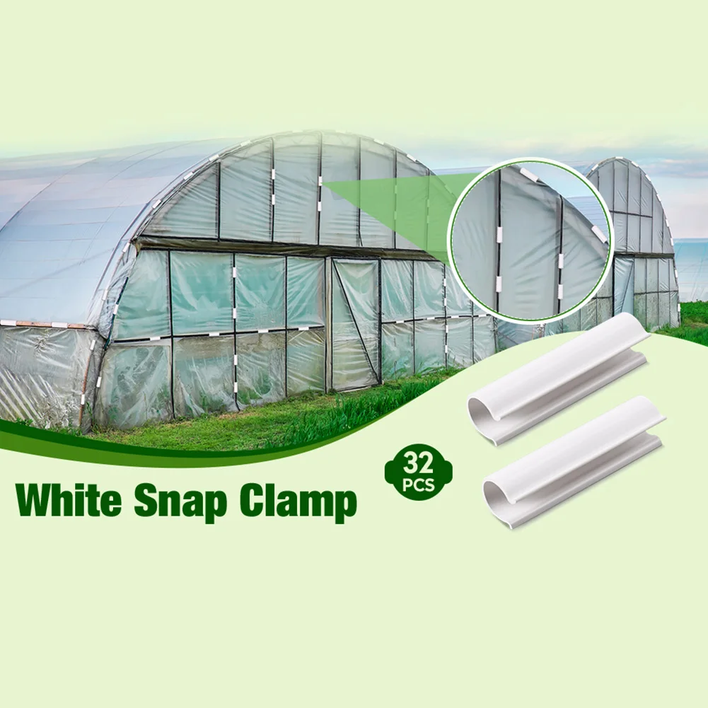 Garden Structures Greenhouse Film Garden Wide Application 32pcs Bird Protection Clamp For PVC Pipe Greenhouses